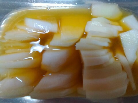 丸大根のシークワーサー 絞り汁 漬物